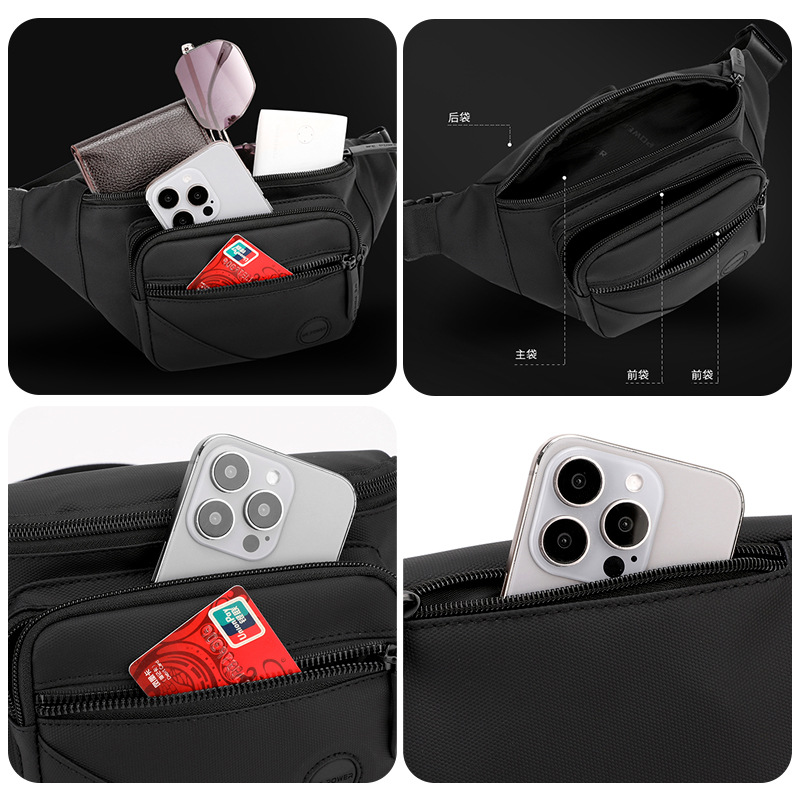 WEPOWER nueva bolsa de pecho de moda, bolsa de mensajero para ciclismo al aire libre, bolsa cruzada para estudiantes, riñonera multiusos portátil