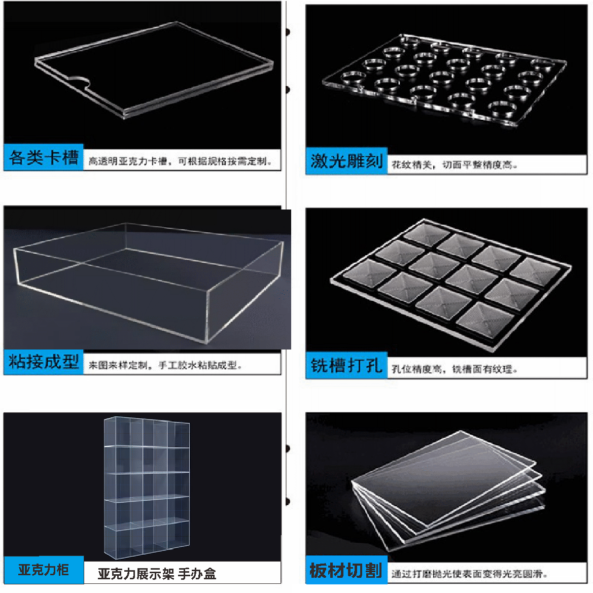 Transparent Acrylic Sheet Custom Display Box Plexiglass Cutting Box Custom Bookshelf Display Shelf Display