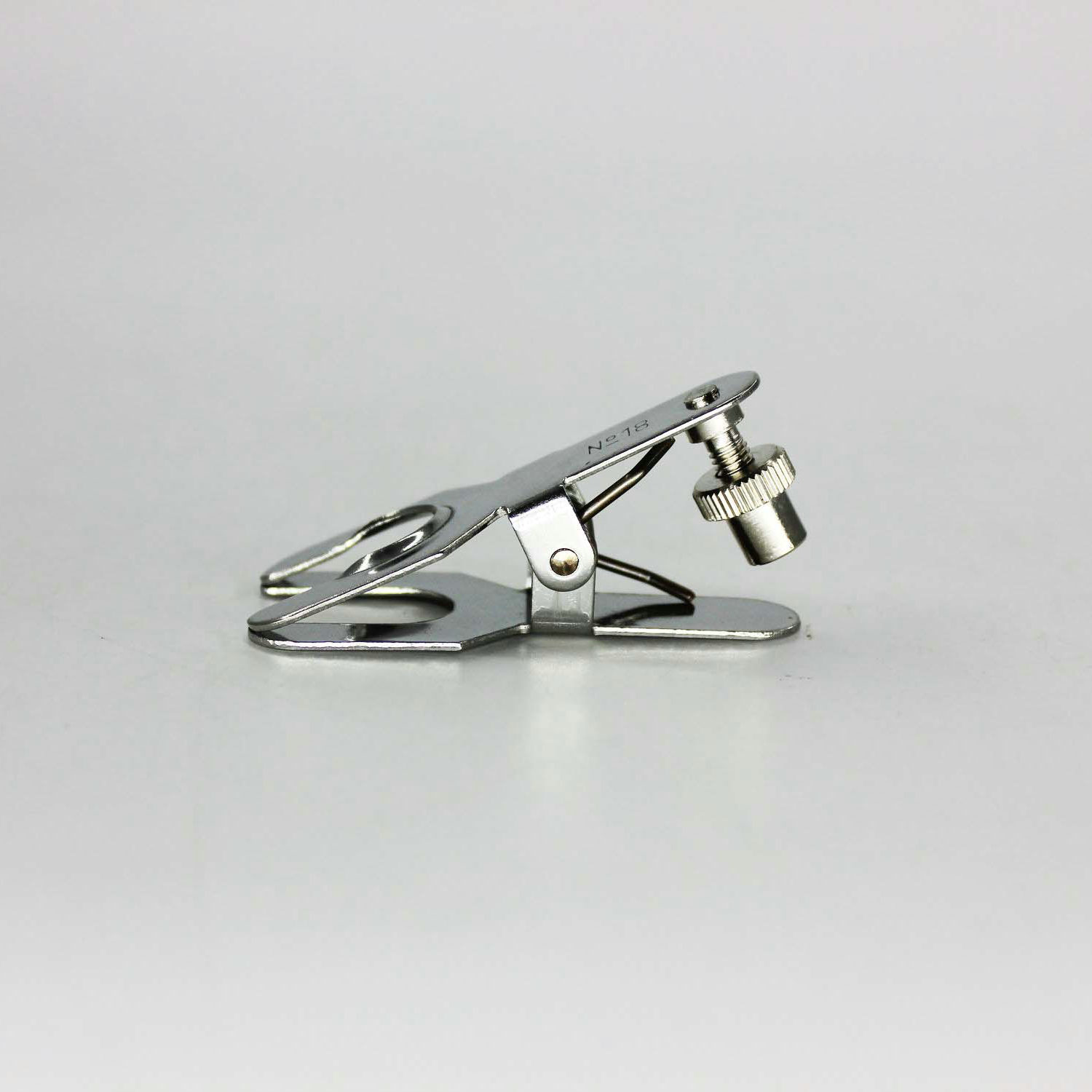 芯硅谷接口夹 A3541 不锈钢球磨夹,球形标口夹,银色