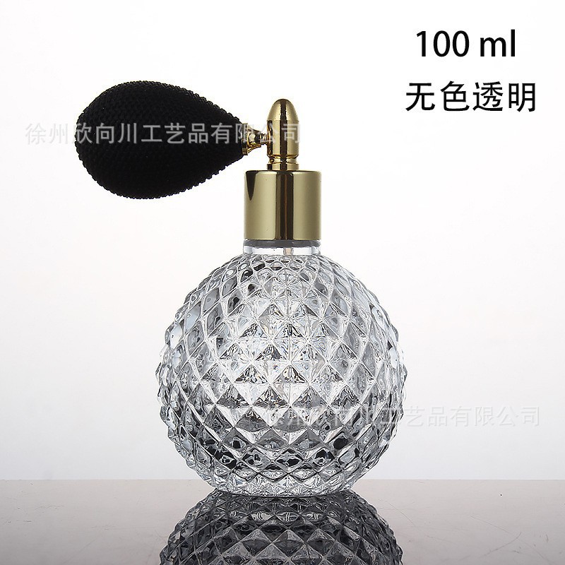 Bolsa de aire botella de spray de perfume 100mL prensa sub-botella piña aromaterapia botella de vidrio de alto grado volátil boquilla de peluquería