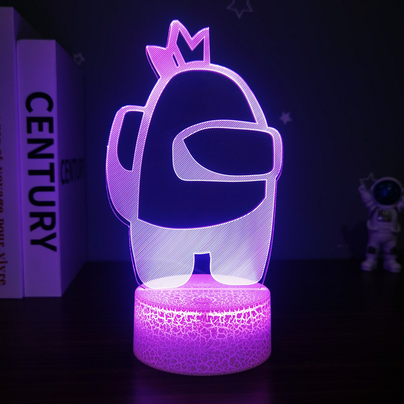 Lámpara 3D decorativa estilo gaming con diseño de mando