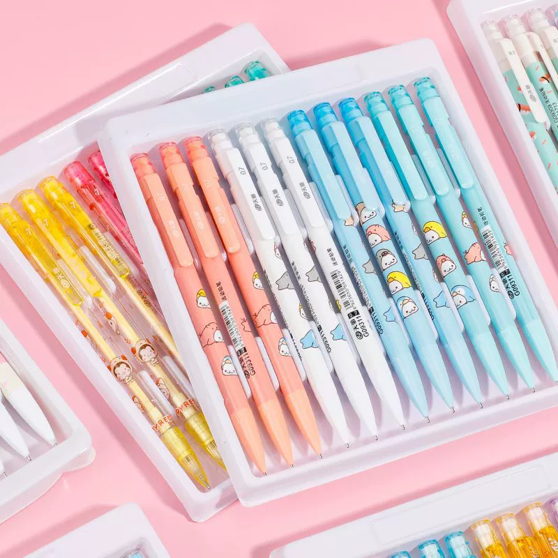 Автоматическая ручка Tianjiao 0,7, автоматический карандаш 0,5 мм, детский карандаш для учащихся начальной школы, оптовая продажа, 24 шт. в коробке