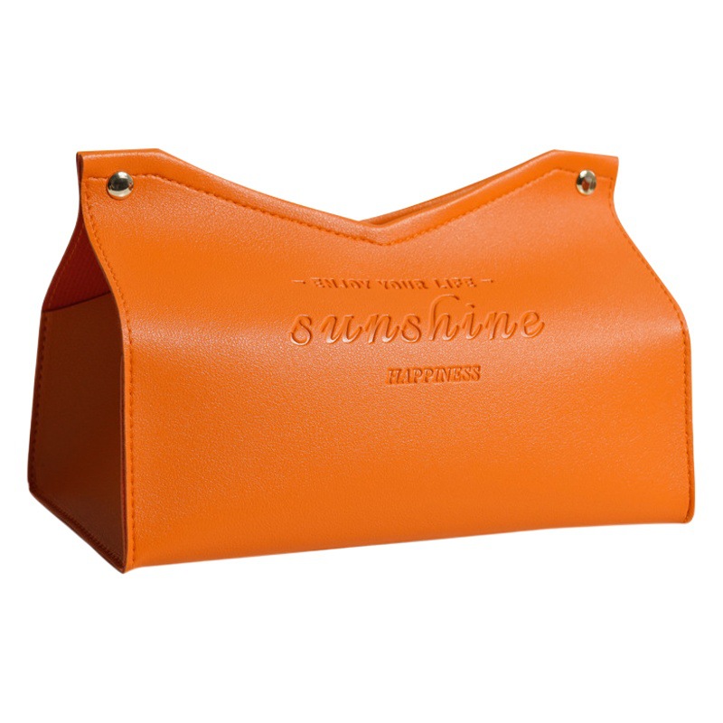 現代のシンプルなデスクトップ革ティッシュボックス引き出し紙箱家庭用リビングルームホテルのキッチン創意収納ボックスV口タイプ