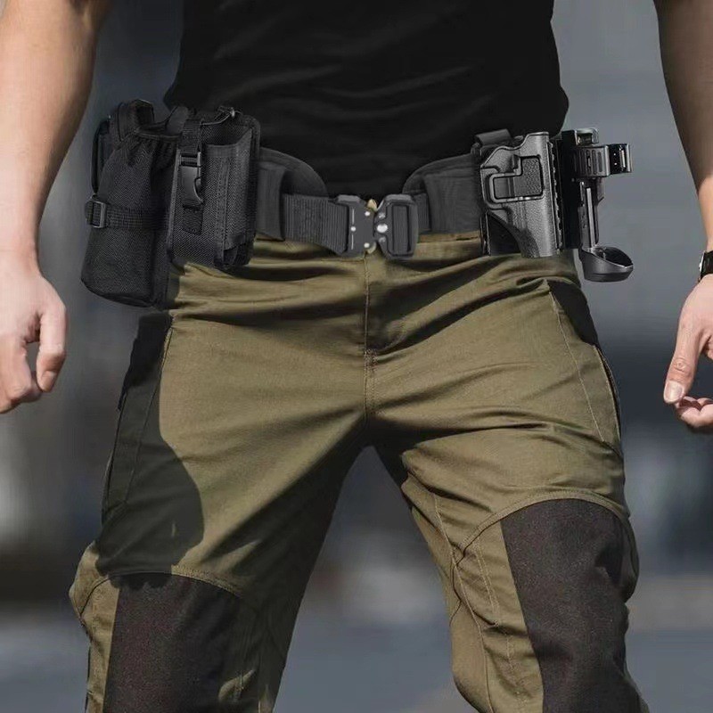 Transfronterizo amazónica fan al aire libre táctico multifuncional cinturón de cintura de cintura de cintura de entrenamiento de campo CS