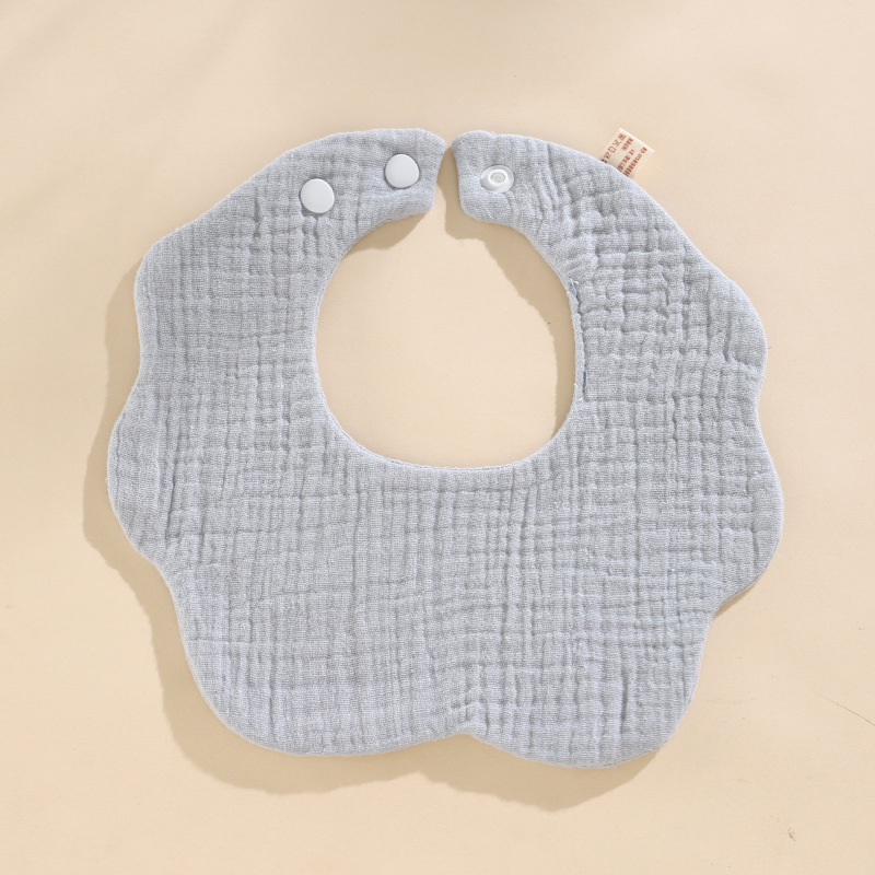 Babero de algodón para bebés Clase A babero de gasa de algodón para niños Toalla de saliva para recién nacidos de gasa suave de seis capas