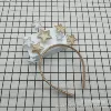 Gold and silver five-pointed star headband