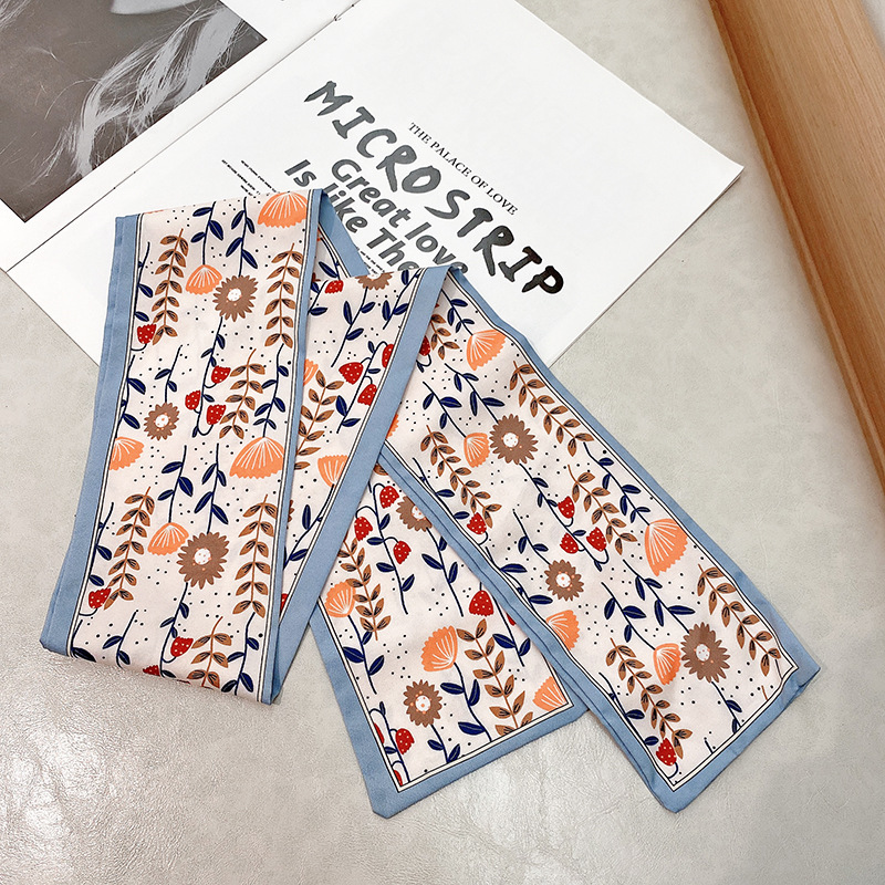 Nuevo estilo banda de pelo de las mujeres cinta corbata de pelo estilo coreano Cola de Caballo cinta pequeño arco fresco bufanda accesorios para el cabello cuerda de pelo mujeres