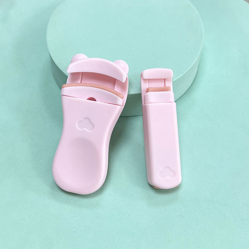 Rizador de pestañas de plástico parcial gran angular pequeño rizador de pestañas parcial de tipo prensa portátil curling combinación de conformación de larga duración