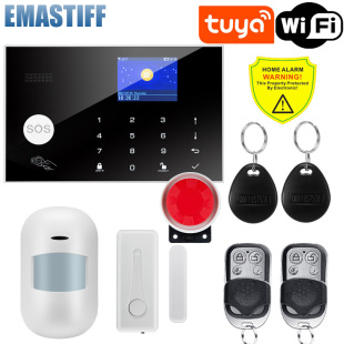tuya multi-language wifi alarm home graffiti GSM anti-theft alarm host smart home anti-theft system