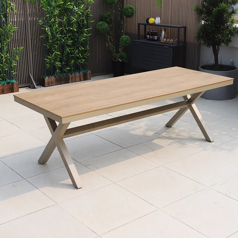 220 * 90 mesas largas de madera plástica