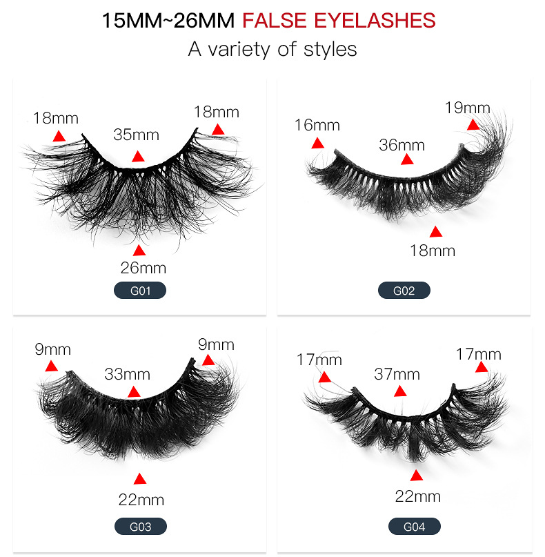 Fashion New  8d Fluffy Multi-layer Thick Cross Artificial Mink Hair False Eyelashes display picture 3