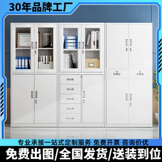 定制文件铁皮柜厂家财务凭证柜办公双节档案资料柜带锁文件柜厂家