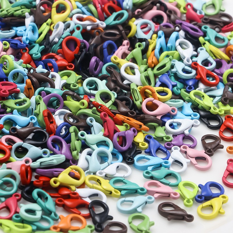 龍蝦扣 項鏈扣 金屬鏈接扣 DIY飾品配件 跨境新款 彩色烤漆挂件扣