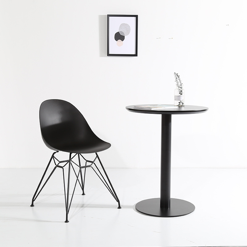 Nordic Chair Backrest Adult Restaurant Modern Simple Casual Iron Creative European American Style Internet Celebrity Dining Chair