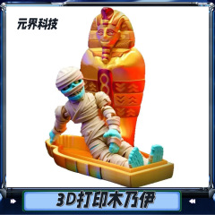 3dプリントエジプトのファラオ装飾品ミイラピラミッドライオンの顔装飾プレゼント可動リアル