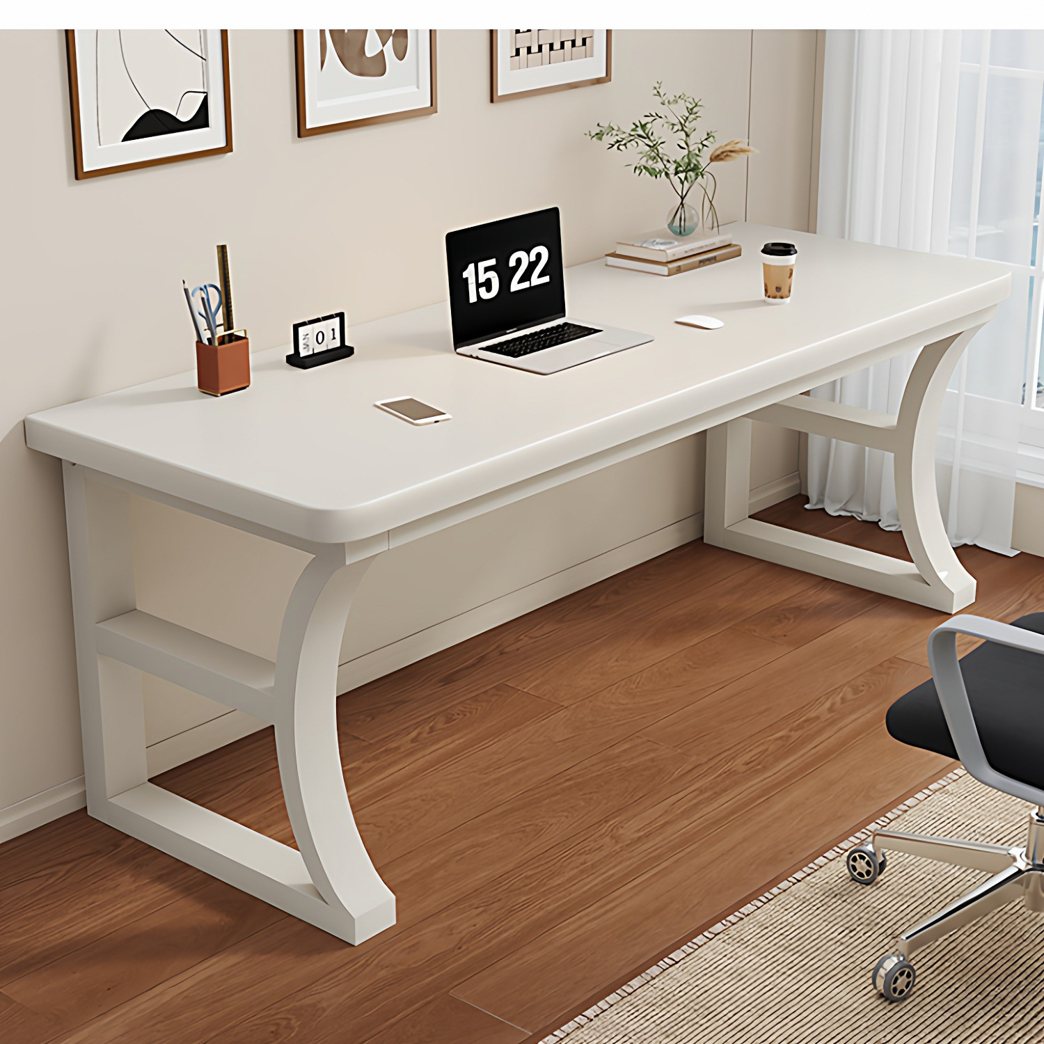Solid Wood Computer Desk Desktop Desk Student Study Table Bedroom Home Desk Small Apartment Simple E-Sports Table