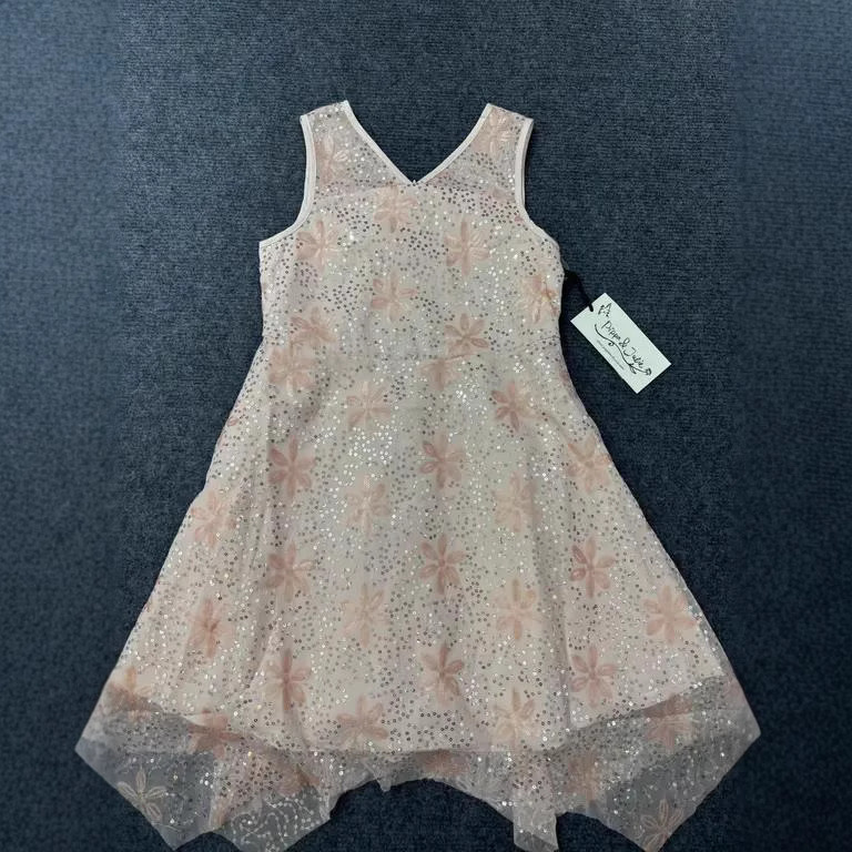 跨境法国原单清新碎花女童裙 无袖背心款 夏季可爱儿童连衣裙