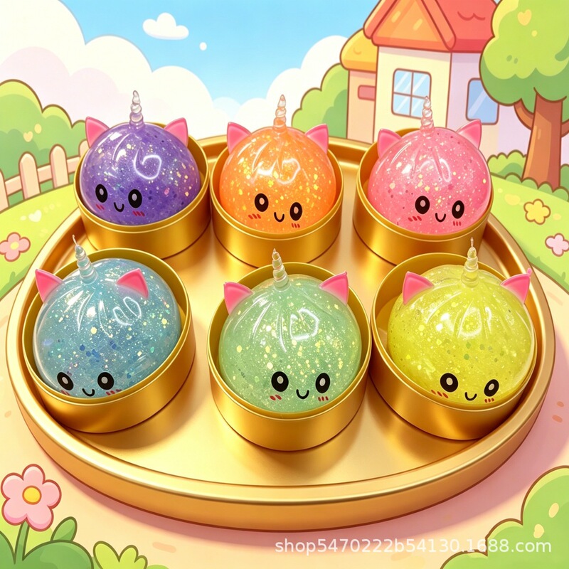 Cross-Border Hot-Selling Unicorn Dumpling Squishy Toy, Realistic Bun Stress-Relief Toy, Soft and Non-Sticky, a Great Item for Relieving Boredom Cross-Border Hot-Selling Unicorn Dumpling Squishy Toy, Realistic Bun Stress-Relief Toy, Soft and Non-Sticky, a Great Item for Relieving Boredom
