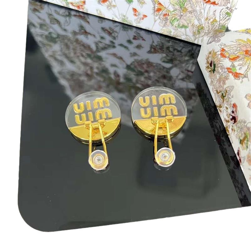 Acrylic transparent fashionable earrings with letters