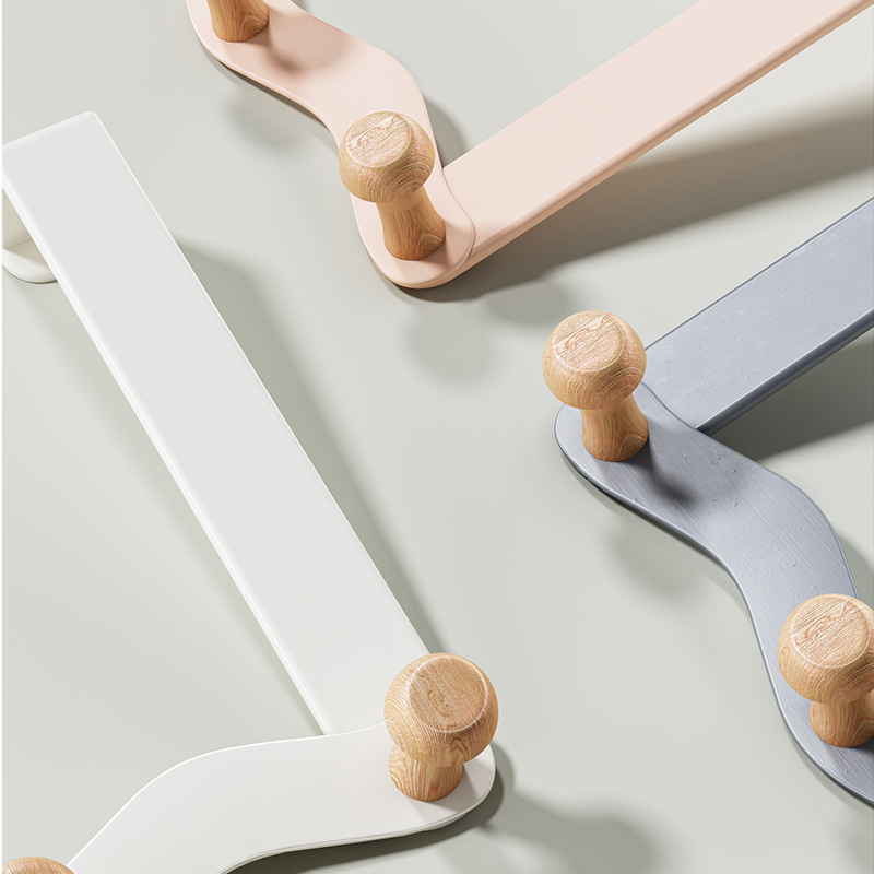 一件代發】門後掛鈎臥室免打孔門上掛衣鈎壁掛牆上收納衣服掛衣架