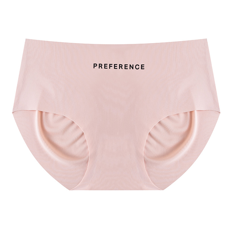 Seda de hielo que no deja marcas señoras cintura media algodón puro antibacteriano entrepierna nude niña estilo deportivo simple yoga mujeres pantalones triangulares internos