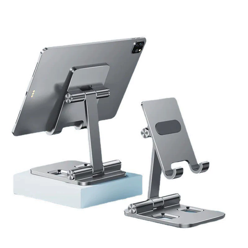 Adjustable metal folding handheld tablet tubing, universal mobile phone, support frame with accessories, aluminum alloy