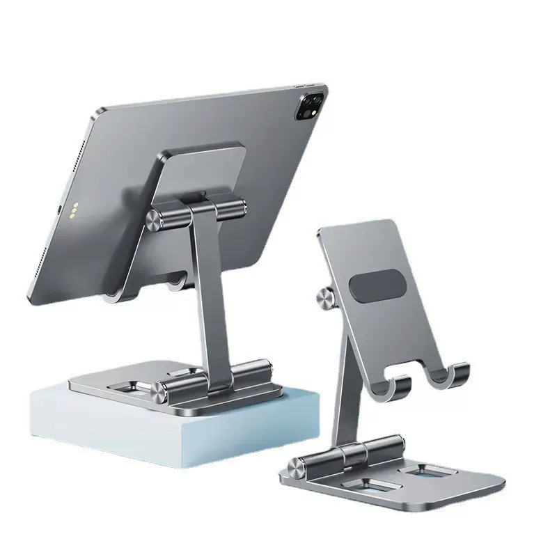 Adjustable metal folding handheld tablet tubing, universal mobile phone, support frame with accessories, aluminum alloy