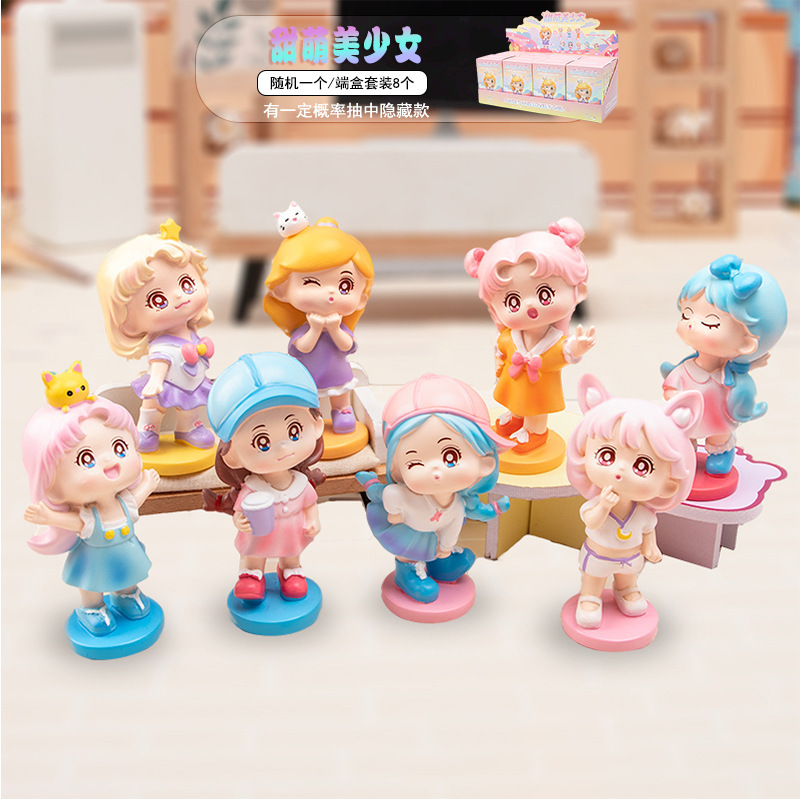 12 星座 PAI クリスタルブラインドボックス樹脂フィギュアサプライズブラインドボックスかわいい装飾品オフィス装飾誕生日ギフト|undefined