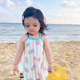 甜美夏季新款2025儿童吊带连衣裙宝宝可爱中小童时尚舒适凉爽裙子