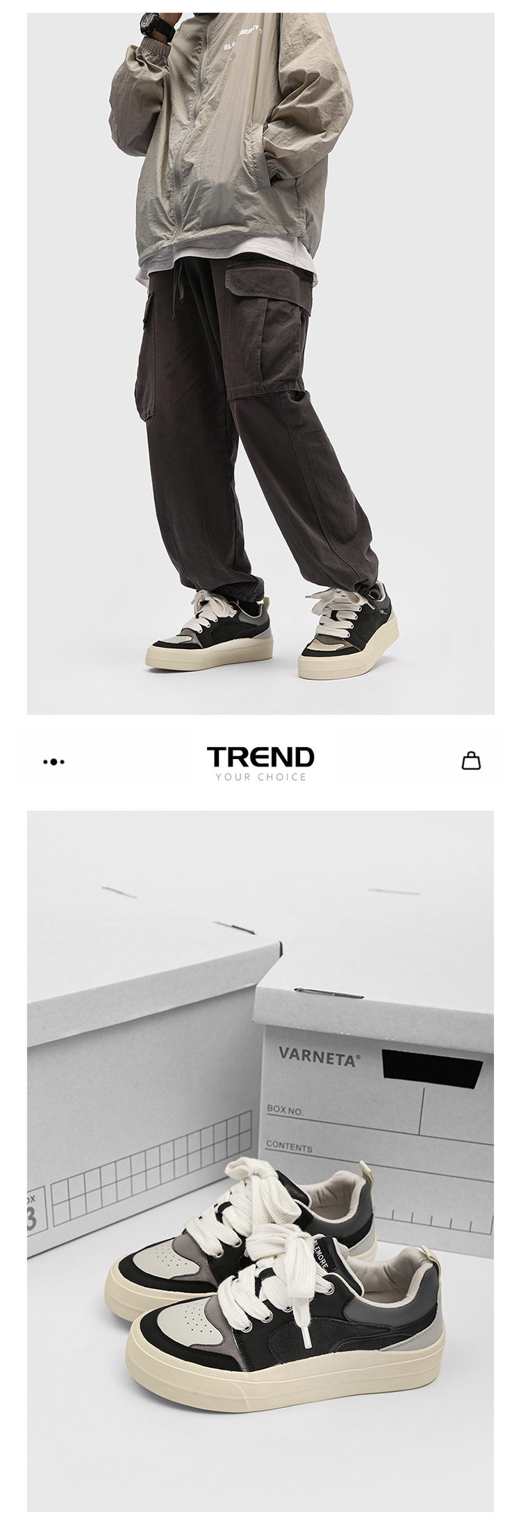 2025 new niche design couple sneakers men's low cut sports and leisure versatile thick soled casual men's shoes trendy X136_voghion.com