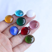 18mm圆戒面贴片发簪头饰琉璃仿水晶玛瑙玻璃戒面 diy饰品材料配件