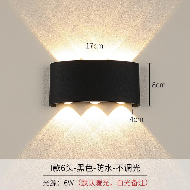 escalera transparente simple TV de fondo iluminación de pared corredor bar hotel ojo de buey exterior iluminación de pared interior