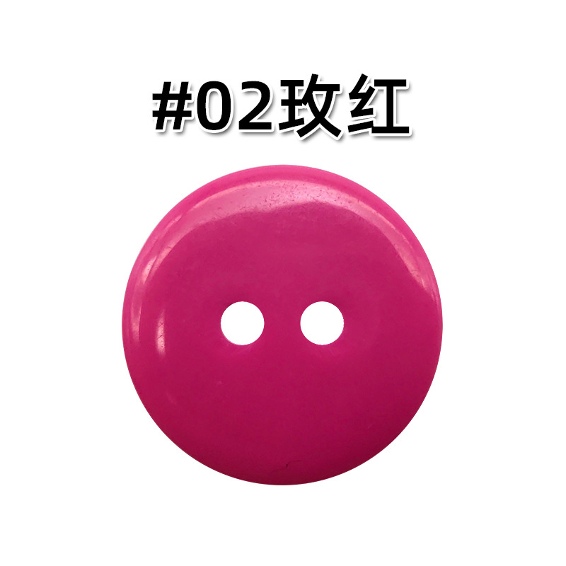 Resina de color de dos ojos Botón de pan suéter de cachemira de color caramelo botón de la camisa de los niños botón de la etiqueta engomada hecha a mano