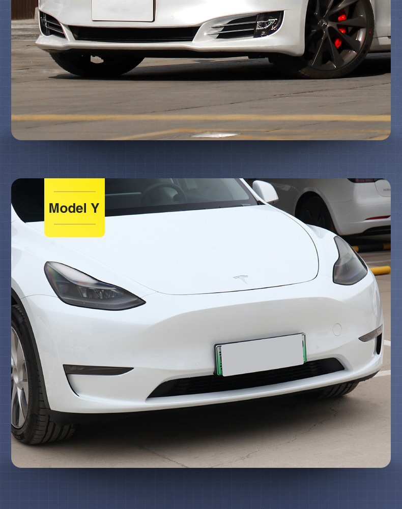 Suitable for Tesla Model SX blackened headlight film, 3Y taillight film, protective color-changing film, modified Black Warrior TPU