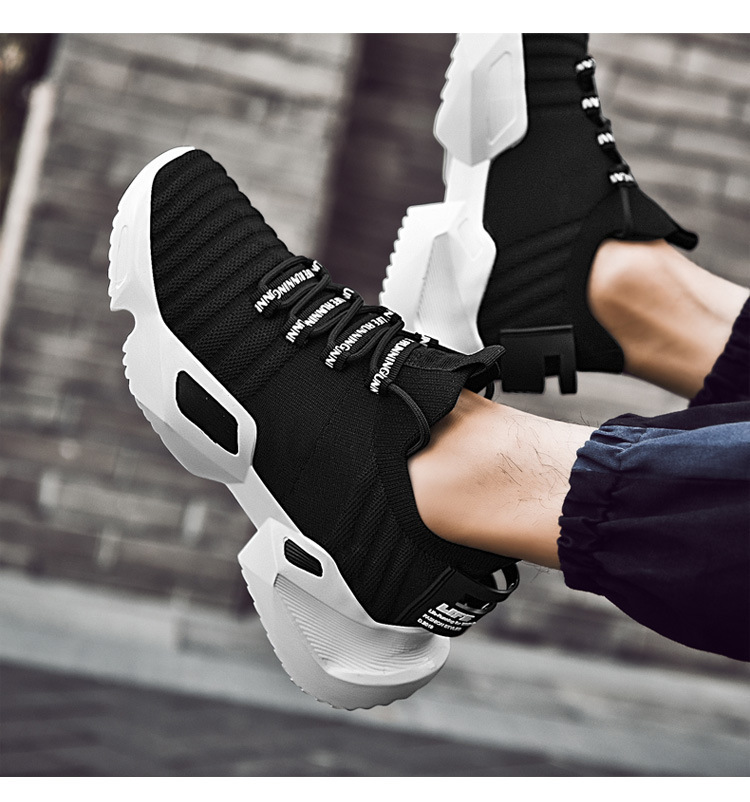 Arbeitsschuhe Tennisschuhe Freizeitschuhe Turnschuhe Gummisohle Stoßdämpfung Fußgewölbeunterstützung Gepolstertes Schuhwerk_voghion.com