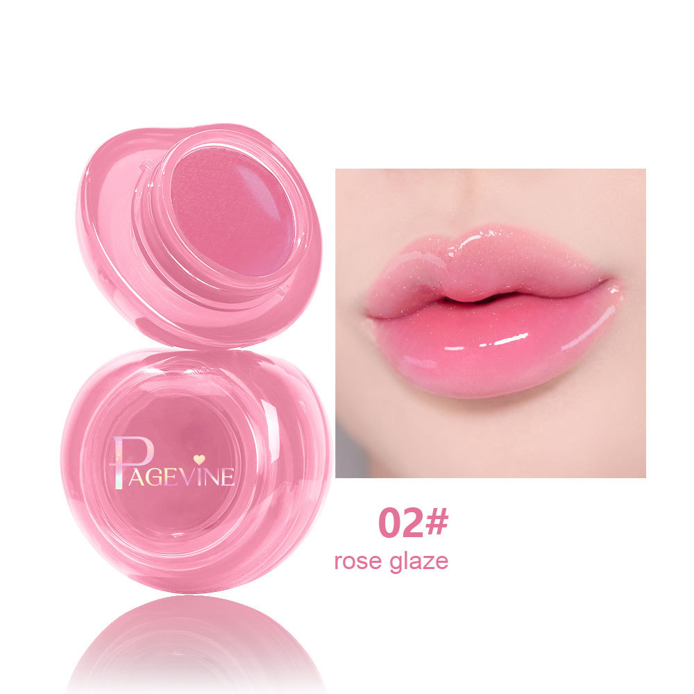 Transfronterizo PAGE VINE Crystal Jelly Crema de doble uso para labios y mejillas Espejo de agua y brillo para sostener el maquillaje para mostrar brillo de esmalte de labios rubor image 7