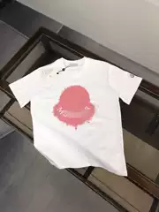 Mengjia Women's Luxury Print Custom Logo Pink White Crewneck Short Sleeve Couple T-Shirt Matching Couple Set