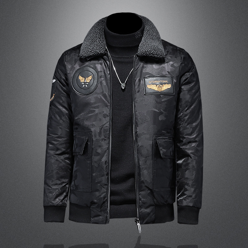 2024 winter new high quality camouflage down jacket men's fashion casual warm coat Y17830