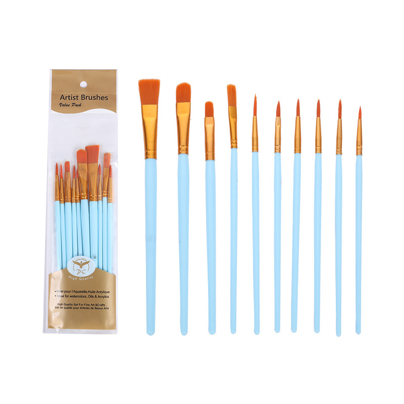 10 하늘 푸른 플라스틱 막대