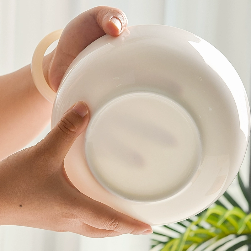 Тэнгён паровая миска для яйца с крышкой, фарфор bone china паровая овощная и рыбная тарелка, паровая яичница, специальная для микроволновой печи и аэрогриля
