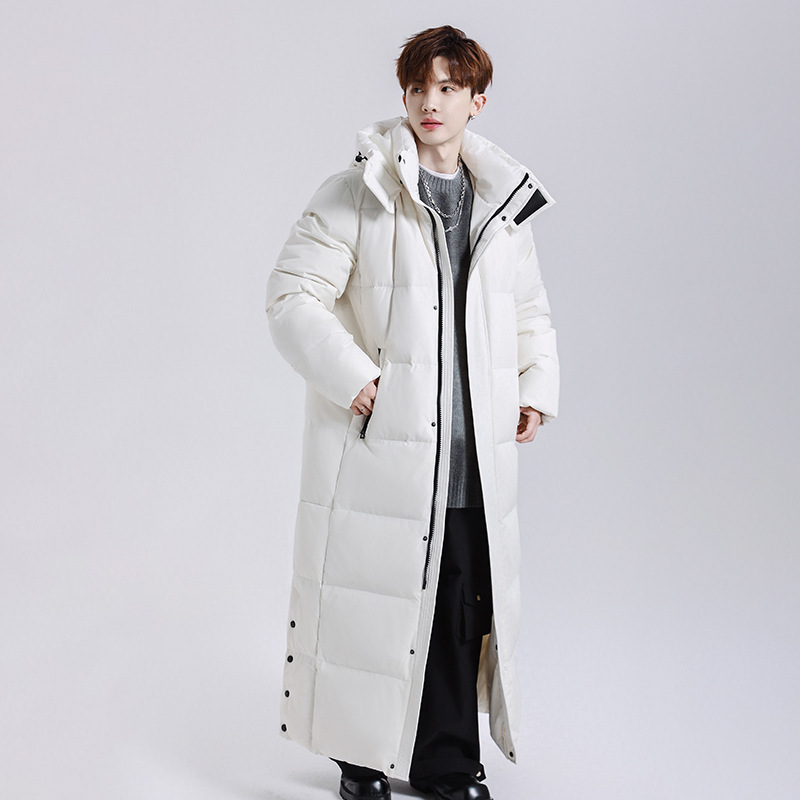 新商品秋冬カップルクロスボーダー男女同モデル足首ダウンジャケット男女ゆったりカジュアル保温コート