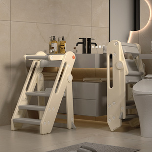 Montessori Learning Tower Baby Washbasin Step Stool Foldableable Kidsren's Climbing Step Stool Baby Hand Washing Stairs