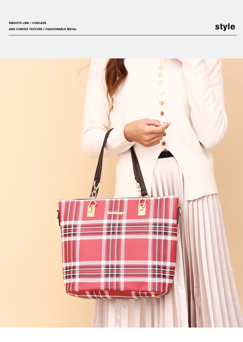 Wholesale of 2024 new styles of European and American retro six-piece single-shoulder bags and hand-carry crossbody bags for foreign trade women's fashion mother-and-child bags undefined