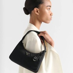 2025新款P家hobo腋下包尼龙肩带中古防水布轻奢手提包单肩女包