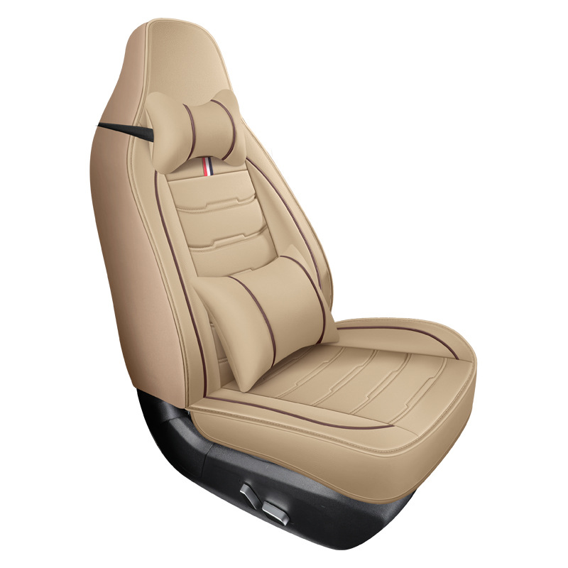 25 Years New All-Inclusive One-Piece Head Full Leather Car Seat Cushion Cover Four-Season Universal Seat Cushion Amazon Cross-Border Wholesale