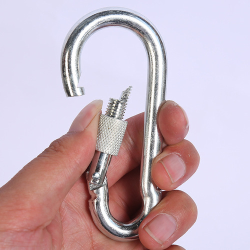Safety buckle wholesale outdoor carabiner safety buckle spring buckle spring hook hoist hook connection rigging ring safety hook