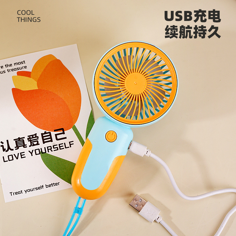 Ventilador de mano USB portátil, ideal para verano y oficina