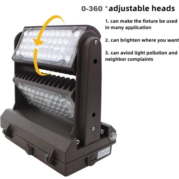 19 years factory wholesale outdoor lighting adjustable LED American wall light 100W 80w module American wall light