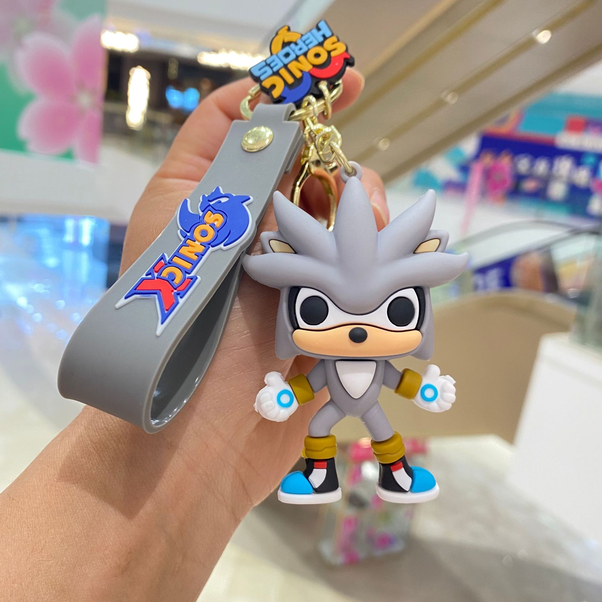 Nueva velocidad variable Sonic muñeca llavero colgante de dibujos animados anime muñeca llavero joyería regalo al por mayor