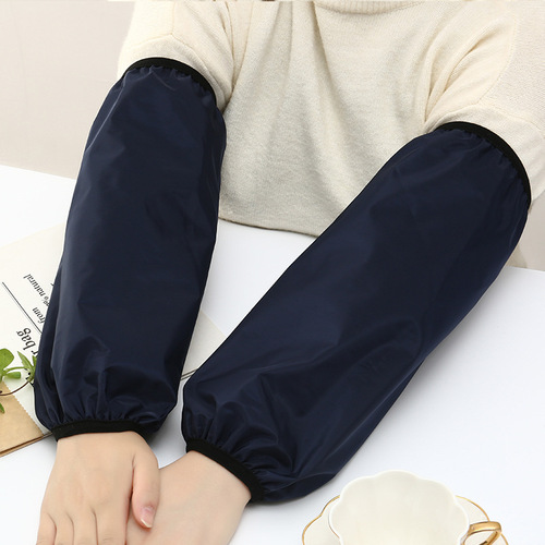 Extended and larger waterproof sleeves solid color oil-proof work protective sleeves for men and women adult student sleeves wholesale
